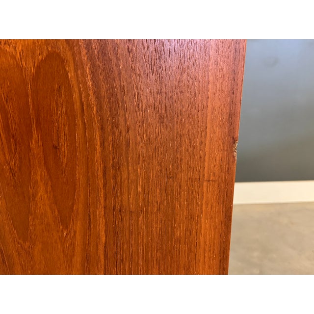 Danish Modern Teak Armoire Dresser For Sale - Image 10 of 11