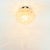Glashütte Limburg 1970s Large Mid-Century Modern Amber Bubble Glass Flush Mount by Helena Tynell for Limburg, Germany For Sale - Image 4 of 8