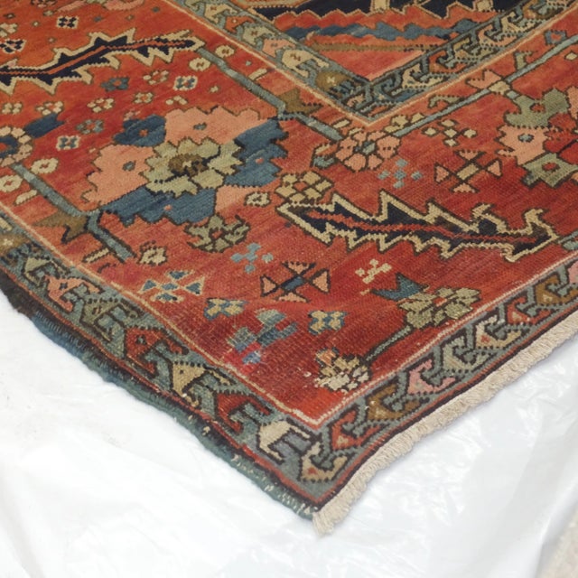 Antique Serapi - 10'9" X 13'10" For Sale - Image 9 of 10