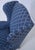 Broyhill Roll Arm Blue Upholstered Wing Chair For Sale - Image 16 of 18