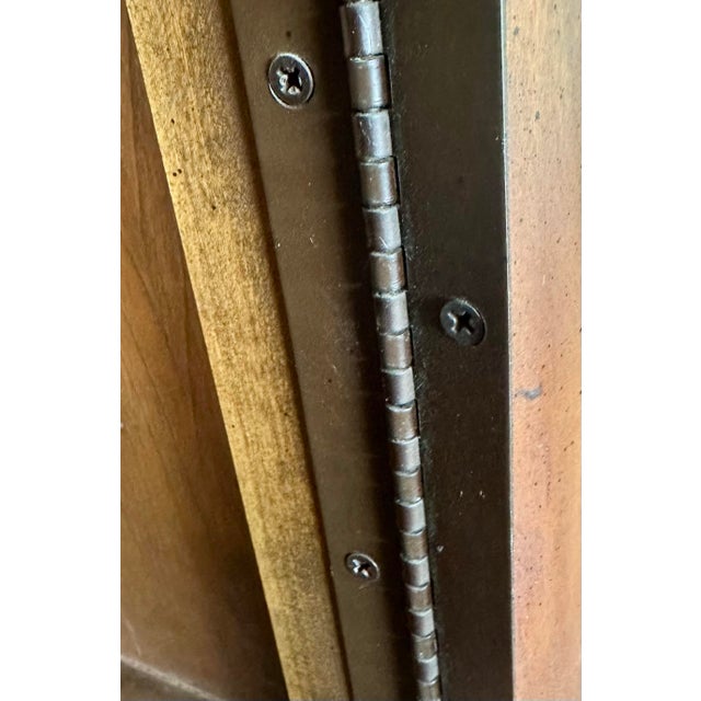 Mid 20th Century Vintage French Provincial Solid Wood Armoire For Sale - Image 5 of 11