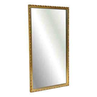 Wood and Gilded Stucco Mirror, 1950s For Sale