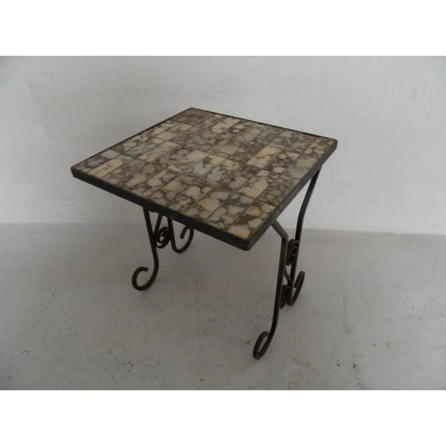 Vintage Side Table with Tiles, 1960s For Sale - Image 9 of 9