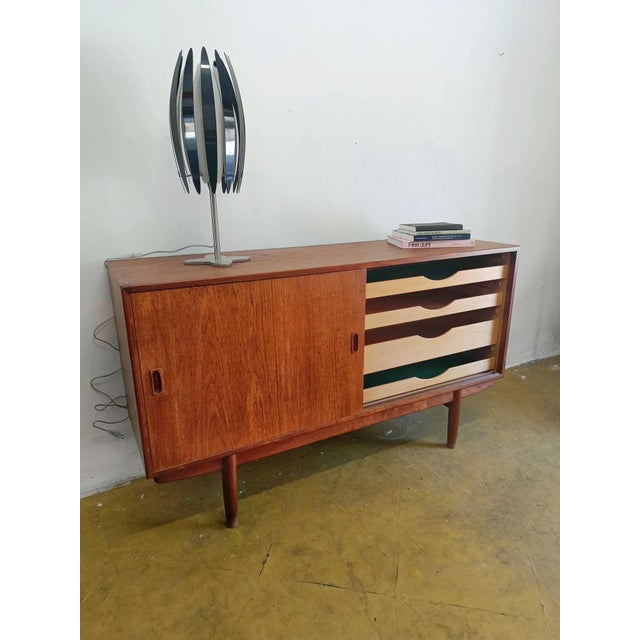Mid-Century Modern Vintage Danish Sideboard in Teak by Børge Mogensen, 1950s For Sale - Image 3 of 8
