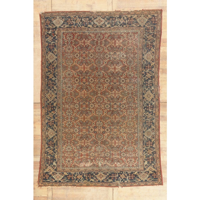 Antique Persian Mahal Rug, 08'02 X 11'08 For Sale - Image 10 of 10