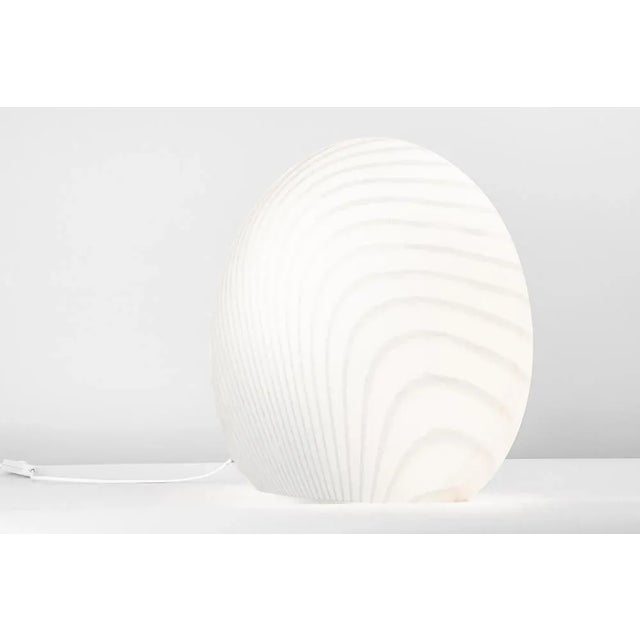 Large Glass Table Lamp with Zebra Pattern from Peill & Putzler, Germany, 1970s For Sale - Image 9 of 11