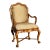 Therien Workshops for Dessin Fournir Italian Walnut Arm Chair - Venetian 1 of 4 For Sale