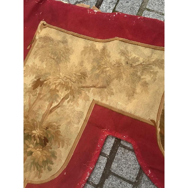 19th Century Antique French Handwoven Aubusson Tapestry for Valance, 1890s For Sale - Image 5 of 18