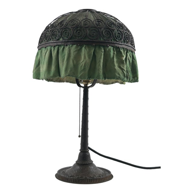 Antique Art Nouveau Table Lamp from Reinhold Kirsch, 1900s For Sale