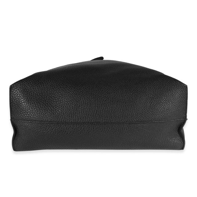 Yves Saint Laurent Black Grained Leather Passamaneria Patti Tote For Sale - Image 4 of 7