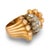 1940s Retro Old Mine Cut Diamond 18k Rose Gold Ring, Size 6.25 For Sale - Image 4 of 6