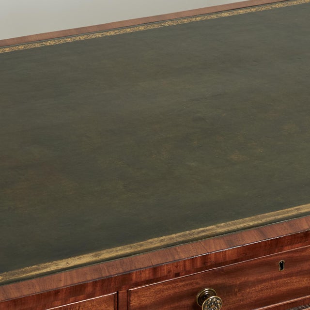 Antique English Georgian Leather Top Desk For Sale - Image 11 of 16