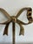 Vintage Solid Brass Bow Wall Hook For Sale - Image 4 of 7