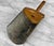 Antique Primitive Farmhouse Pine & Galvanized Steel Barn Feed Ice Scoop For Sale - Image 4 of 10