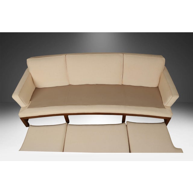 Mid-Century Curved Sofa in the Style of Johannes Andersen for Trensum Möbelfabrik For Sale In Baltimore - Image 6 of 17
