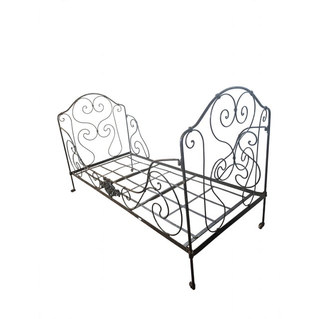 Antique Iron Folding Bed For Sale - Image 10 of 10