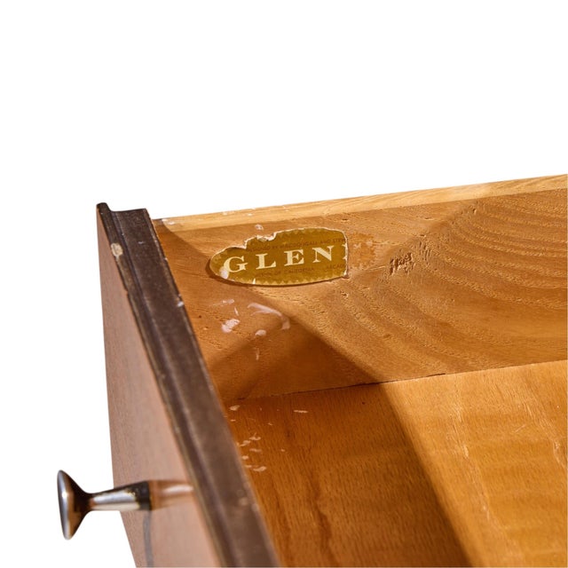 Robert Baron for Glenn of California Mid Century Dresser Walnut Highboy Dresser For Sale - Image 9 of 9