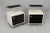 Functionalist Black and White Bedside Tables by Vichr a Spol, Former Czechoslovakia, 1940s, Set of 2 For Sale - Image 4 of 6
