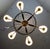 Finnish Brass Chandelier with Polyester Shades and Glass Diffusers, 1950s For Sale - Image 16 of 18