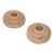 1930s Art Deco Pale Pink Marble Pair of Candleholders For Sale