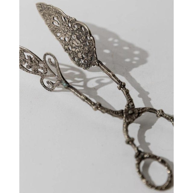 Metal Vintage Silver Plated Tea and Cake Serving Set, 1930s, Set of 14 For Sale - Image 7 of 14