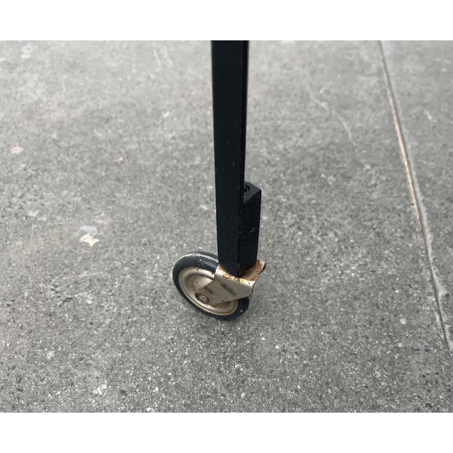 Mid-Century Modern German Minimalist Bar Cart Trolley by Herbert Hirche for Holzäpfel, 1960s For Sale - Image 14 of 18