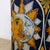 Beautiful Mexican ceramic planter, hand-decorated and glazed, featuring an expressive sun-and-moon motif united in a...