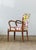 Danish Oak Armchair with Printed Upoholstery by Josef Frank, 1940s For Sale - Image 4 of 6