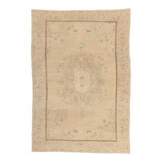 Vintage Turkish Oushak Rug, 06'00 X 08'06 For Sale