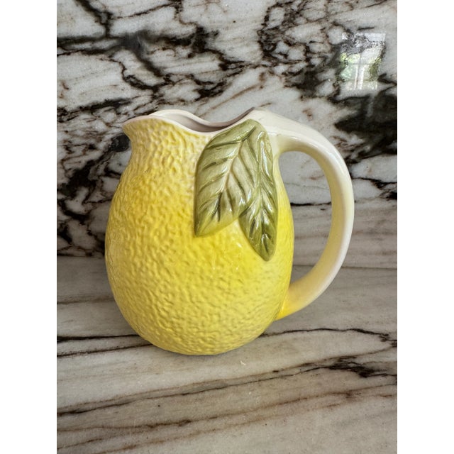 Italian Lemon Shaped Pitcher For Sale - Image 3 of 4