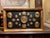 Fine arrangement with classical gilded plaster cameos representing classical characters, emperors and architectural and...