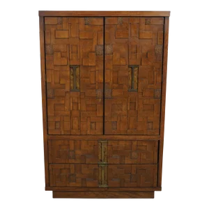 Vintage Brutalist Chest in the Manner of Paul Evans