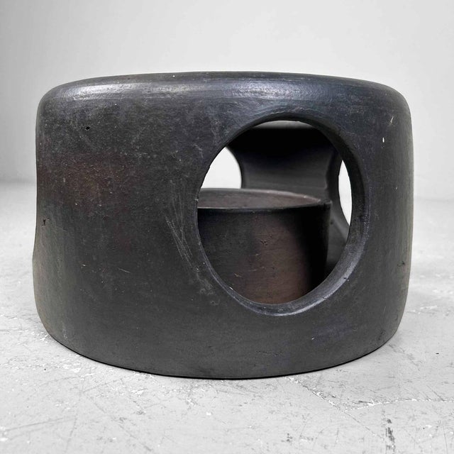 Minimalist Earthenware Fire Pot, Japan, 1890s For Sale - Image 6 of 17