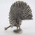 Metal Vintage Italian Handmade Genuine Silver Rare Pecock Solid Figurine Sculpture For Sale - Image 7 of 10