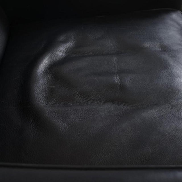 Model 2204 Wingchair in Black Leather by Børge Mogensen, 1990s For Sale - Image 10 of 18
