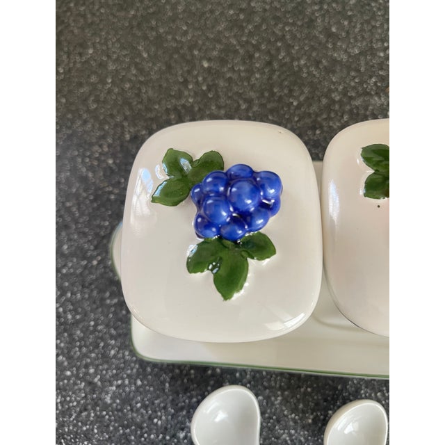 Marmalade Tray With Decorative Fruit Tops For Sale - Image 4 of 7