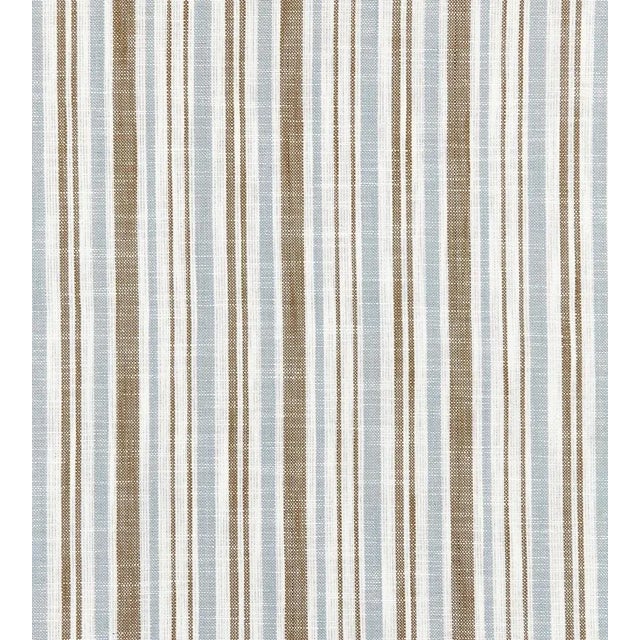 Sample - The House of Scalamandré Pembroke Stripe Fabric, Bluestone For Sale