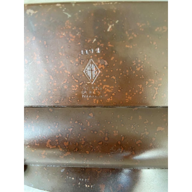 Vintage Heintz Metal Art Shop Letter Holder With Perpetual Calendar and Letter Opener For Sale - Image 9 of 11