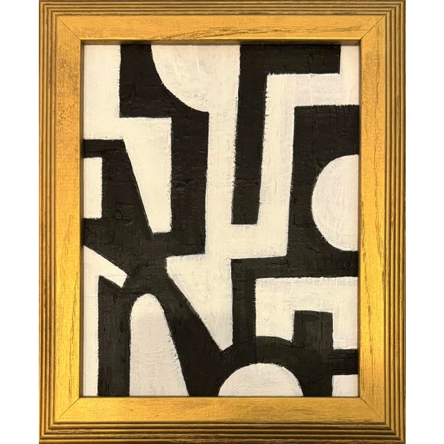 Original Contemporary Black and White Framed Painting Chairish