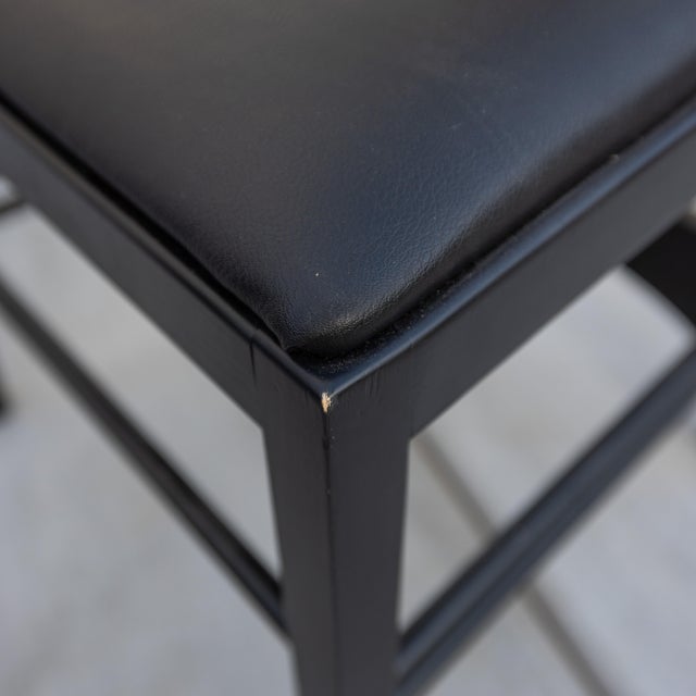 1970s Charles Rennie Mackintosh Style Ingram High Back Chairs — Set of 4 — Postmodern Gothic For Sale - Image 12 of 12