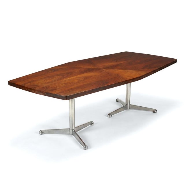 Brown Large Table by Osvaldo Borsani for Tecno, Italy, 1960s For Sale - Image 8 of 8