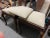 Arts & Crafts Queen Anne Style Oak and Lee Jofa Linen Dining Chairs, Set of 3 For Sale - Image 10 of 13