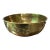 1970s Round Brass Asian Style Bowl For Sale