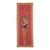 Pedestal Portiere - Red Loom Woven Tapestry - 200 X 72 Cm (6'7" X 2'4") - Requires Rod Size 2 For Sale