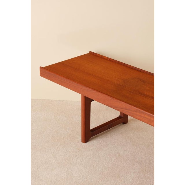 Torbjørn Afdal Long Krobo Teak Bench by Torbjörn Afdal for Bruksbo, 1960s For Sale - Image 4 of 8