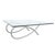 Glass and Silver Metal Coffee Table from Rolf Benz For Sale - Image 4 of 10