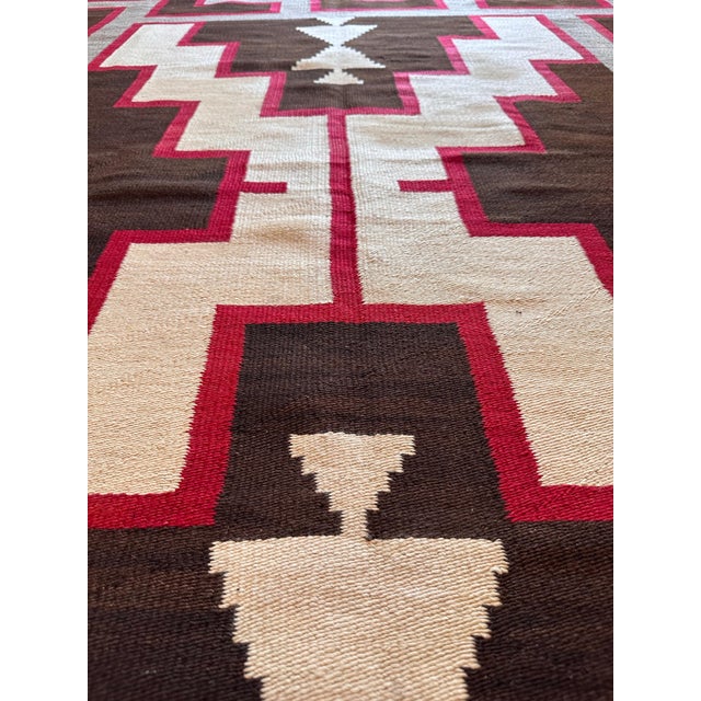 A rare and striking Navajo Rug early 20th-century Navajo weaving, Crystal-style For Sale - Image 10 of 16