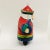 Folk Art Painted Wood Santa with Bird, all features hand painted.