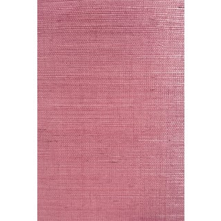 Natural Dyed Solid Grasscloth Wallpaper by House Party | Pink Rosewater | 6 Yards For Sale