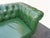 Vintage Chesterfield Sofa Green Tufted Leather Couch For Sale In Los Angeles - Image 6 of 12